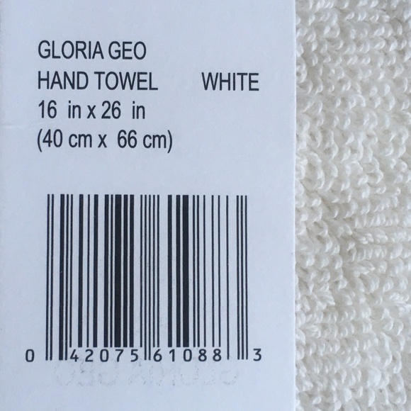 2 new Wild Sage Gloria Geo 16x26" 100% Cotton HAND Towels w/ Colorful Tassels - Picture 4 of 6